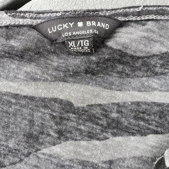 Lucky Brand camo print tie at waist, sleeveless top, women's size XL - Picture 6 of 6